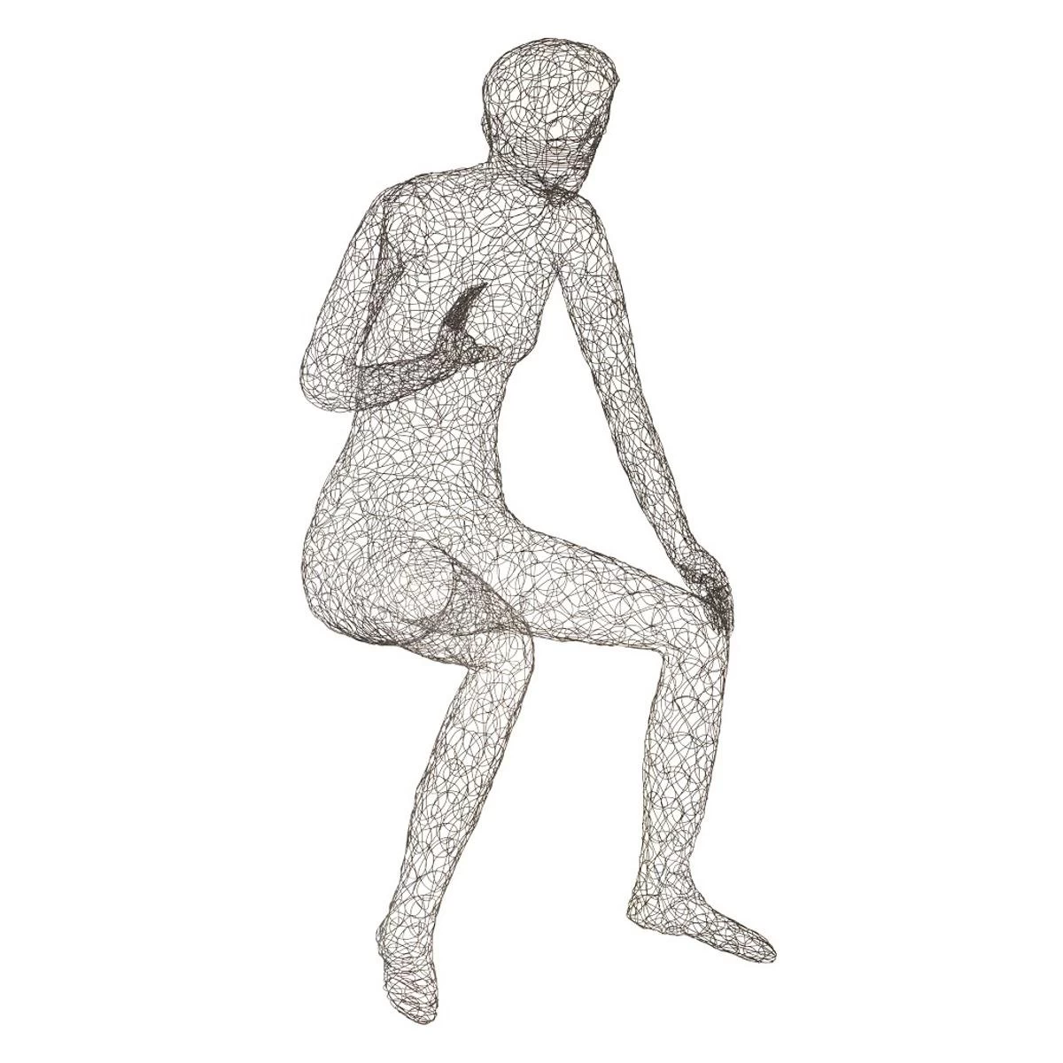 Crazy Wire Lounging Female 3 Crazy Wire Lounging Female