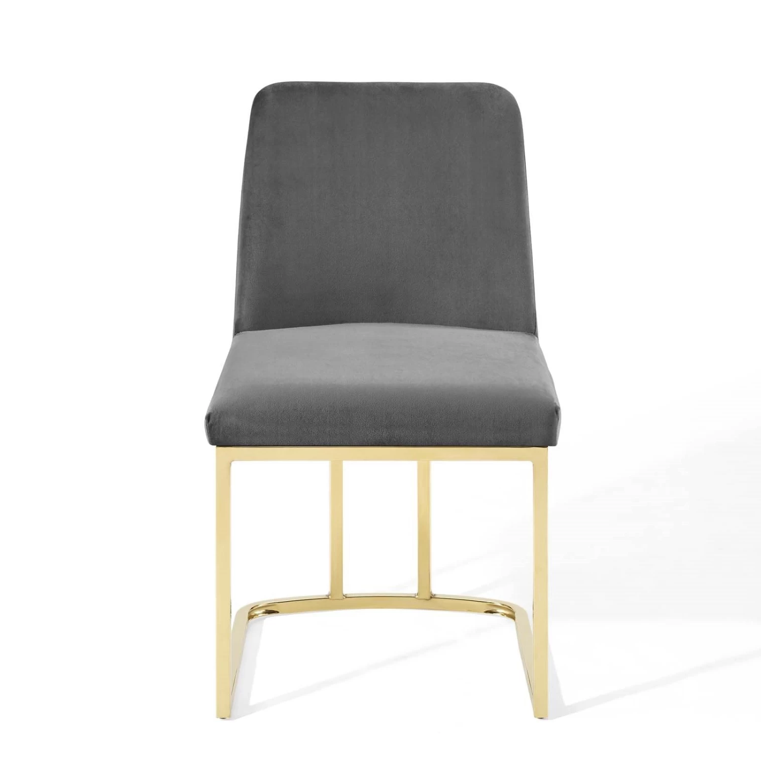 Camille Dining Chair In Grey Velvet 6 Camille Dining Chair In Grey Velvet - Image 4