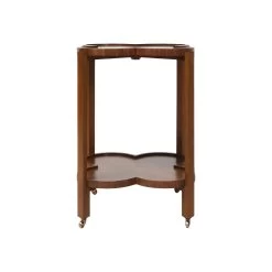 Clover Bar Cart In Walnut Veneer -Furniture Store CloverBarCartinWalnutVeneer.03