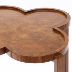 Clover Bar Cart In Walnut Veneer -Furniture Store CloverBarCartinWalnutVeneer.04