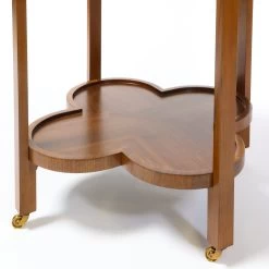 Clover Bar Cart In Walnut Veneer -Furniture Store CloverBarCartinWalnutVeneer.07