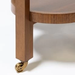 Clover Bar Cart In Walnut Veneer -Furniture Store CloverBarCartinWalnutVeneer.08