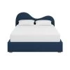Clyde Queen Bed In Navy Boucle 1 Clyde Queen Bed In Navy Boucle -Furniture Store ClydeQueenBedinNavyBoucle.01