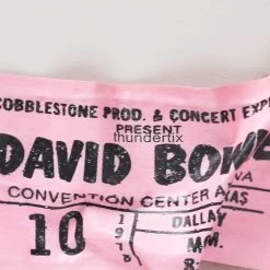 Rock ‘N Roll Stub - 1978 8 Rock ‘N Roll Stub - 1978 -Furniture Store ConcertTicket DavidBowie.03