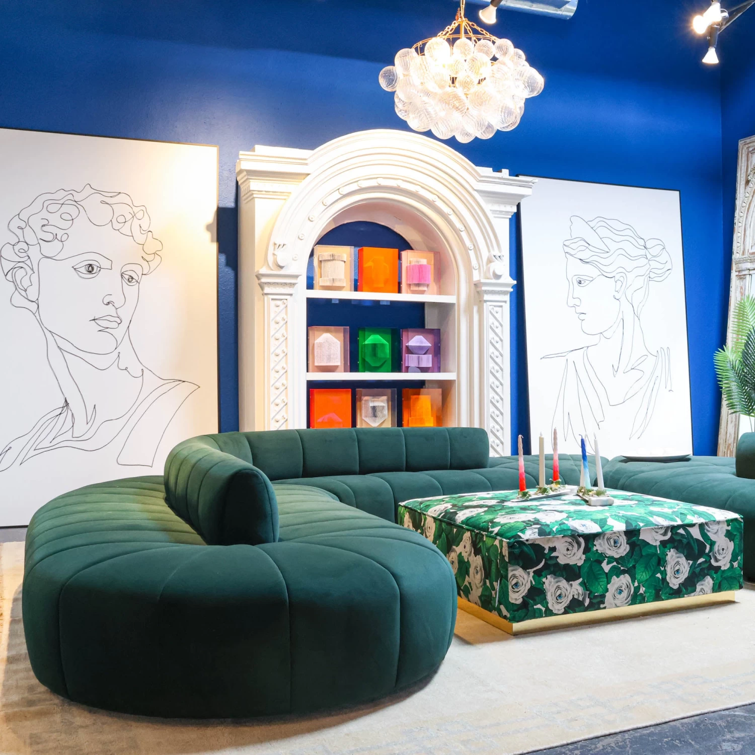 Cora Sectional In Green 4 Cora Sectional In Green - Image 2