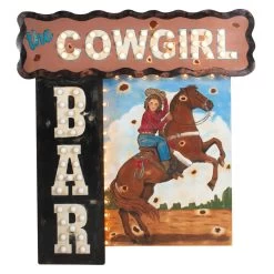 Cowgirl Bar Sign