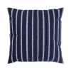 Dobby Navy & White Stripe Linen Pillow -Furniture Store DobbyNavy WhiteStripeLinenPillow.01