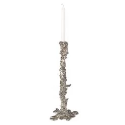 Drip Candle Holder In Silver - XXL