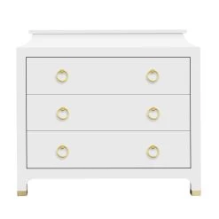 Espionage Chest Large In White Lacquer