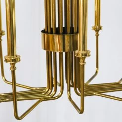 Parzinger Style Brass Chandelier Horizontal -Furniture Store FL46 2ParzingerStyleBrassChandelierHorizontal .05