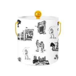 Fort Worth Toile Ice Bucket