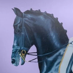 Framed Equestrian Artwork On Silk Cloth - Lavender -Furniture Store FramedEquestrianArtworkonSilkCloth Lavender.05 1800x1800 5d800ee7 e1f7 409a 9371 8e72c51a84f7