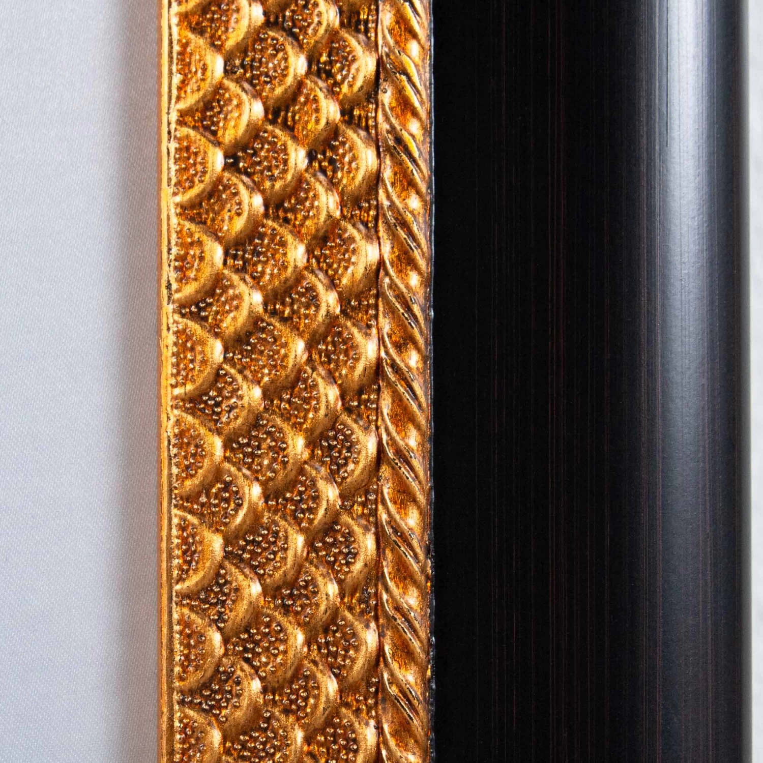 Framed Leaping Equestrian Artwork On Silk Cloth Left - Grey 8 Framed Leaping Equestrian Artwork On Silk Cloth Left - Grey - Image 6