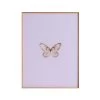 Framed Butterfly Print In Lavender -Furniture Store Framed 20Butterfly 20Print 20in 20Lavender.01