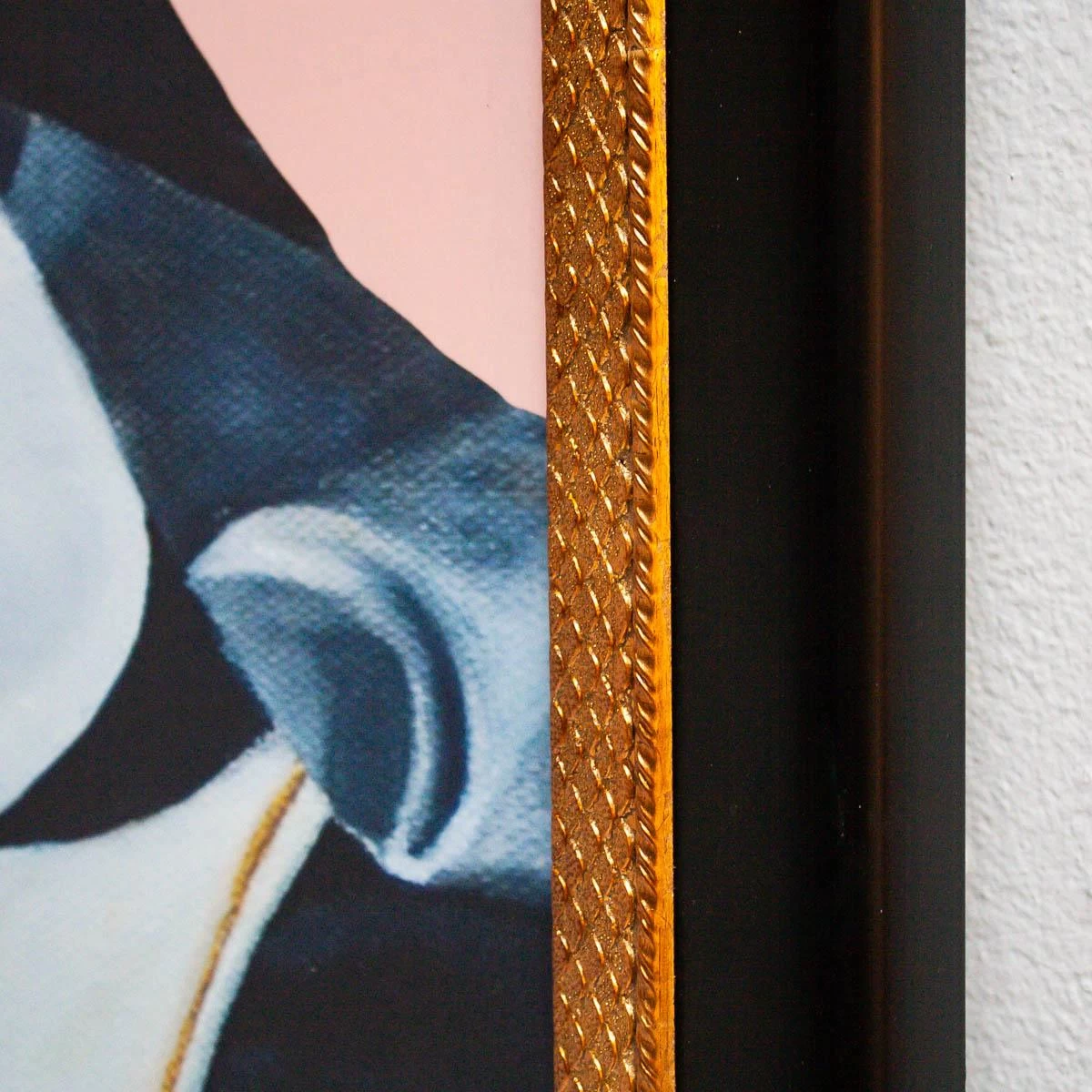 Framed Equestrian Artwork On Silk Cloth - Blush 6 Framed Equestrian Artwork On Silk Cloth - Blush - Image 4