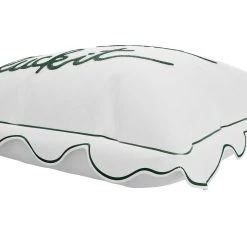 Fuck It Large Scallop Pillow Cover - Emerald -Furniture Store FuckItPillowCover Emerald.04