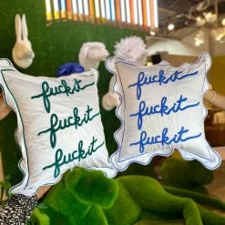 Fuck It Large Scallop Pillow Cover - Emerald -Furniture Store FuckItScallopPillowCover.05 dfa8435a 21cc 45ff a418 5588e8e5e25f