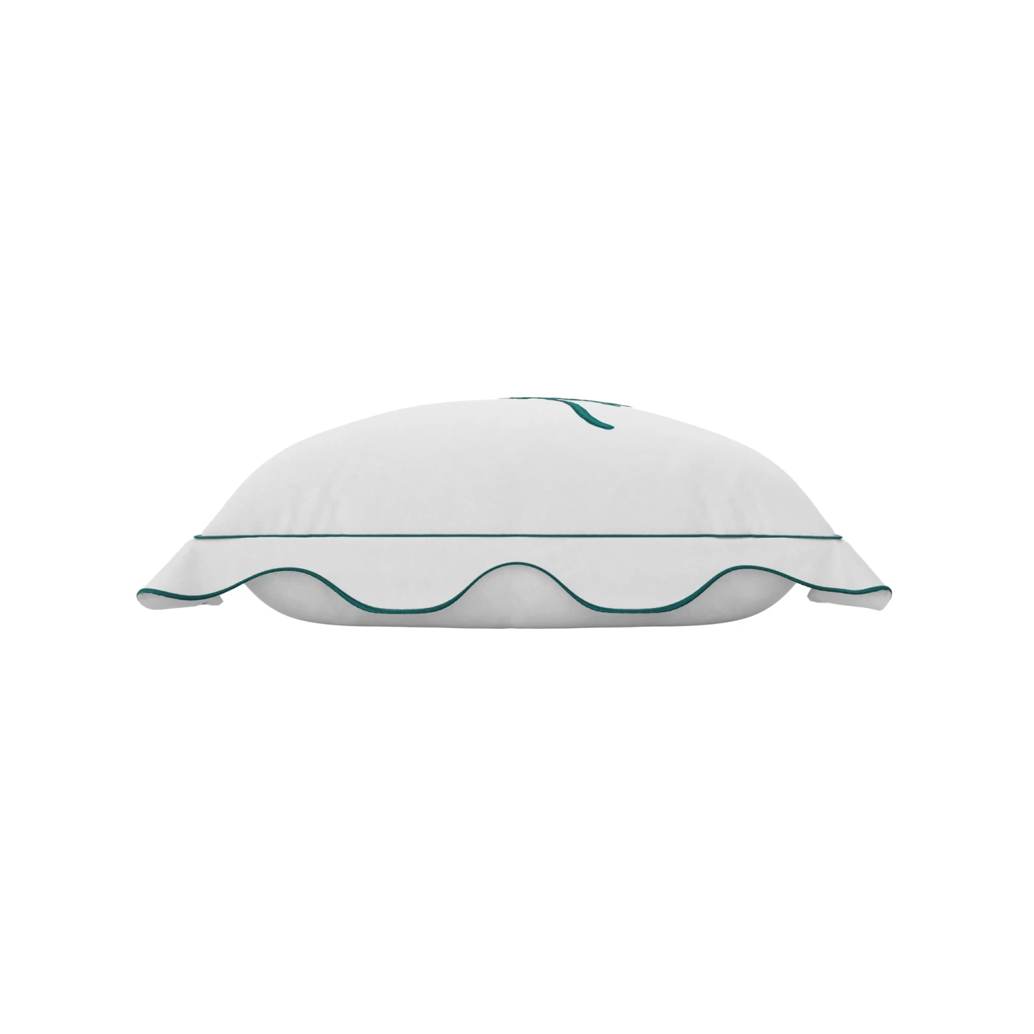 Fuck It Small Scallop Pillow Cover - Teal 5 Fuck It Small Scallop Pillow Cover - Teal - Image 3