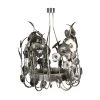 Brutalist Style Metal Chandelier - Chrome - Global Views Second 2 Brutalist Style Metal Chandelier - Chrome - Global Views Second -Furniture Store GV 2BrutalistStyleMetalChandelier Chrome.01