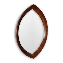 Pointed Oval Mirror With Wood Back - Global Views Second -Furniture Store GV 4PointedOvalMirrorwithWoodBack.02