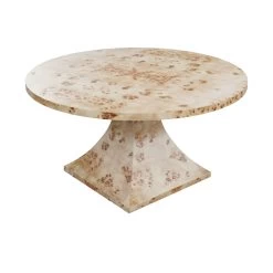 Custom George Dining Table 29 Custom George Dining Table -Furniture Store GeorgeDiningTableMatrix.NaturalMappaBurl.03 0e898fcb 765b 4f33 9c22 906c13223229