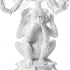 Giant Burlesque 3 Monkeys Candelabra - White By Seletti 16 Giant Burlesque 3 Monkeys Candelabra - White By Seletti -Furniture Store GiantBurlesque3MonkeysCandelabra WhitebySeletti.05