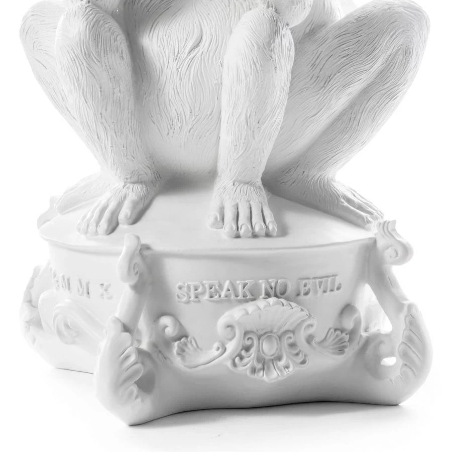 Giant Burlesque 3 Monkeys Candelabra - White By Seletti 8 Giant Burlesque 3 Monkeys Candelabra - White By Seletti - Image 6