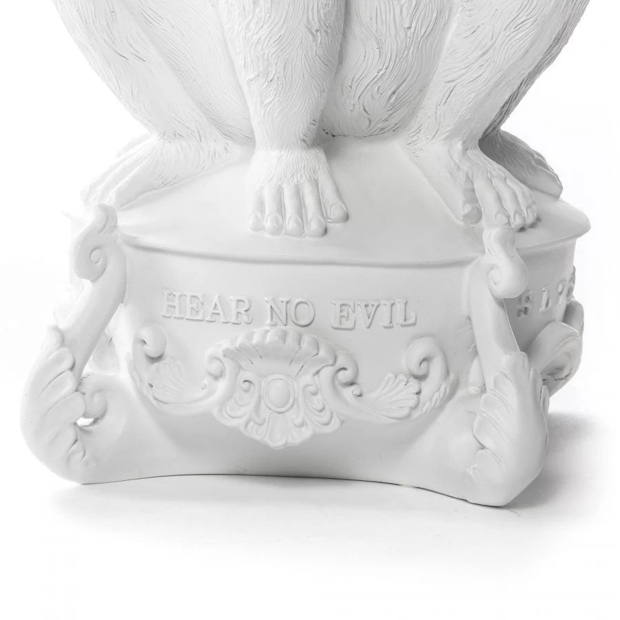 Giant Burlesque 3 Monkeys Candelabra - White By Seletti 10 Giant Burlesque 3 Monkeys Candelabra - White By Seletti - Image 8