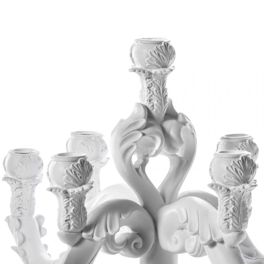 Giant Burlesque 3 Monkeys Candelabra - White By Seletti 12 Giant Burlesque 3 Monkeys Candelabra - White By Seletti - Image 10