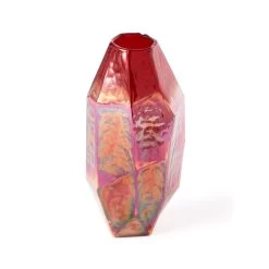 Graphic Luster Red Vase - M