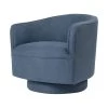 Helene Swivel Chair In Blue Tweed -Furniture Store HeleneSwivelChair BlueTweed.01