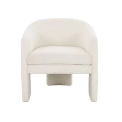 Highball Accent Chair In Sherpa White