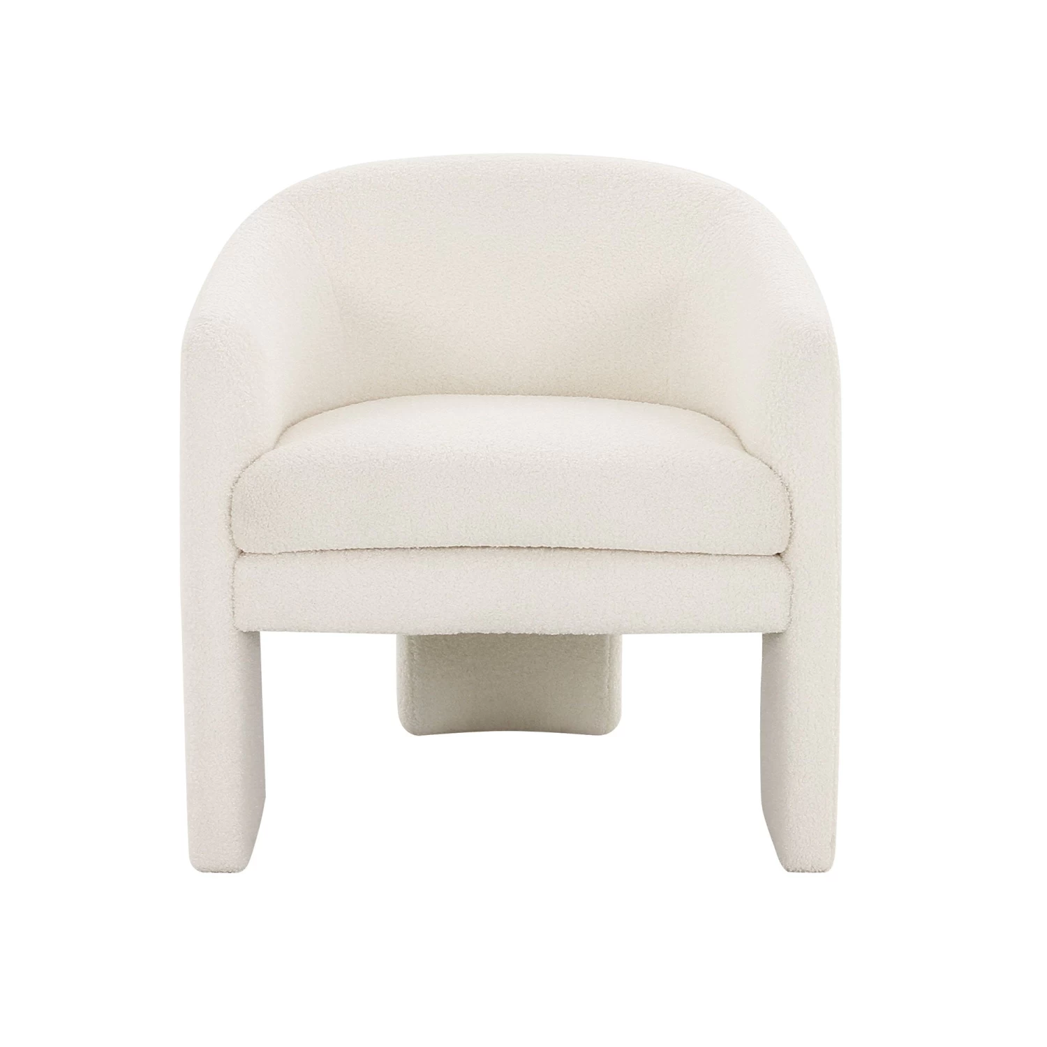 Highball Accent Chair In Sherpa White 3 Highball Accent Chair In Sherpa White