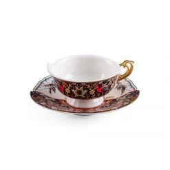 Hybrid Teacup With Saucer - Kannauj By Seletti