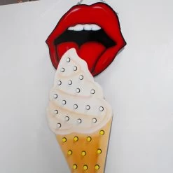 Ice Cream Cone With Mouth Sign -Furniture Store Ice 20Cream 20Cone 20With 20Mouth 20Sign.04