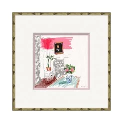 Interiors Print Series - Pink Living Room