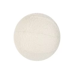 Ivory Boucle Round Pillow