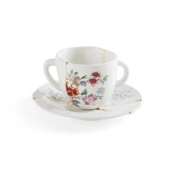 Kintsugi Coffee Cup With Saucer - Nβ1β