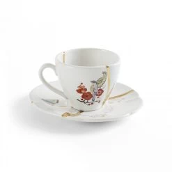 Kintsugi Coffee Cup With Saucer - Nβ2β