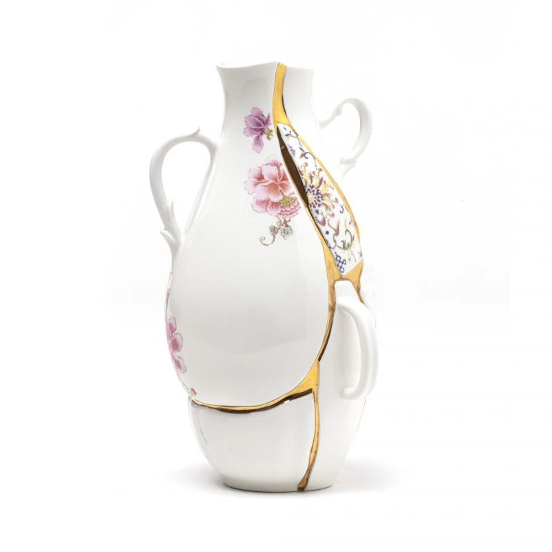 Kintsugi Vase In Porcelain - Large 4 Kintsugi Vase In Porcelain - Large - Image 2