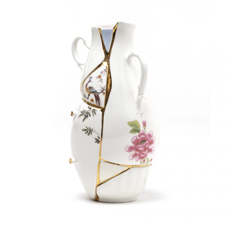 Kintsugi Vase In Porcelain - Large 5 Kintsugi Vase In Porcelain - Large - Image 3