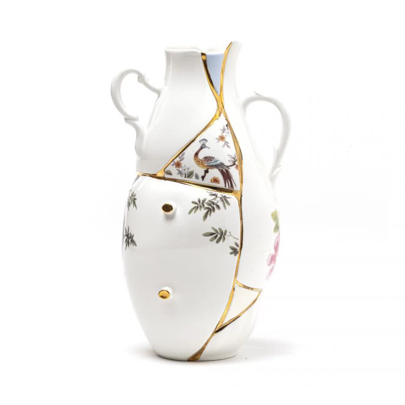 Kintsugi Vase In Porcelain - Large 6 Kintsugi Vase In Porcelain - Large - Image 4