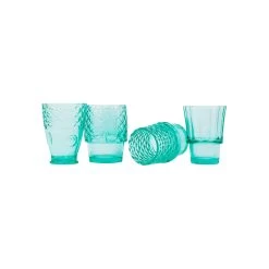 Koifish Mint Stackable Glasses -Furniture Store KoifishMintStackableGlasses.02