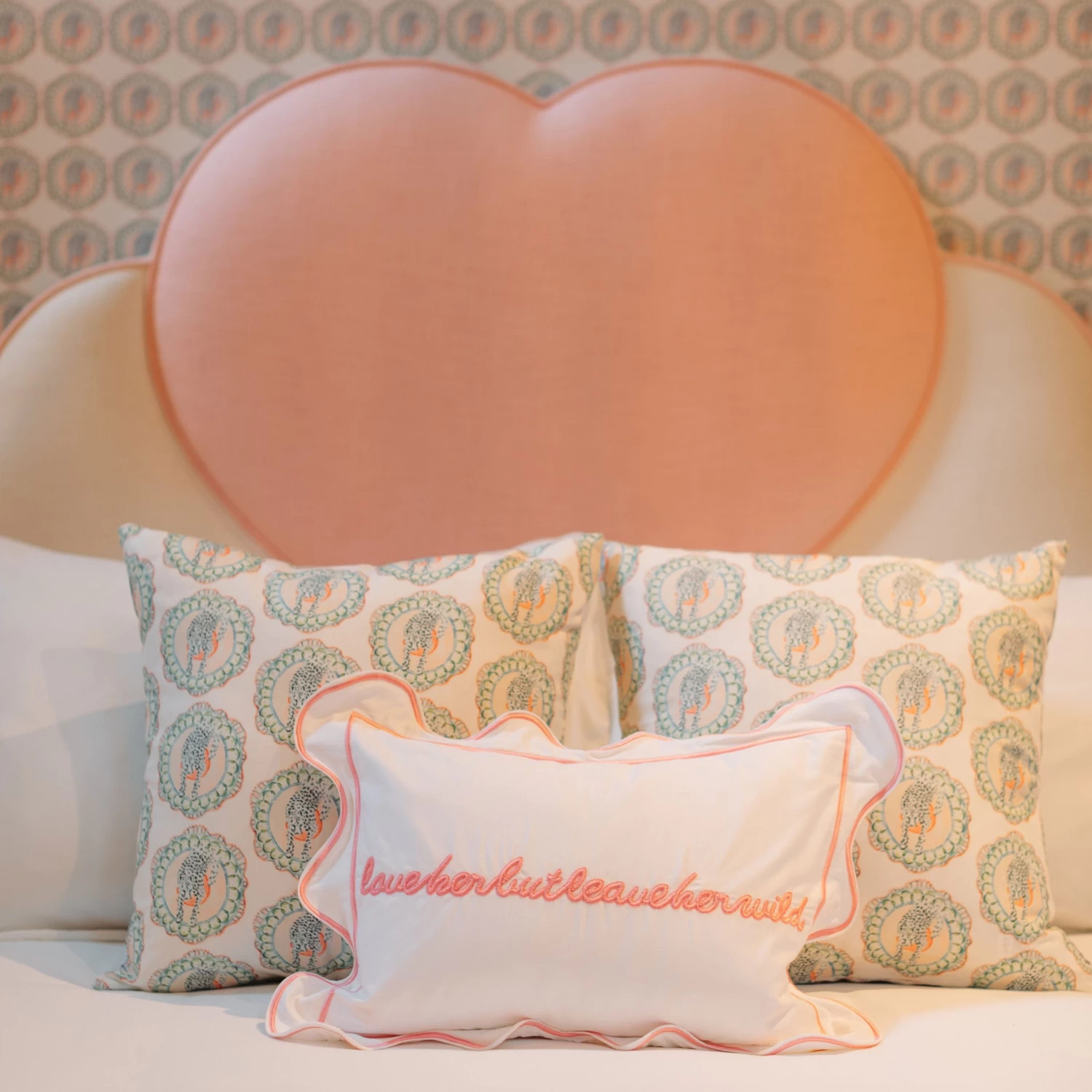 Leave Her Wild Pillow Cover - Light Pink 7 Leave Her Wild Pillow Cover - Light Pink - Image 5