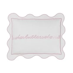 Leave Her Wild Pillow Cover - Light Pink