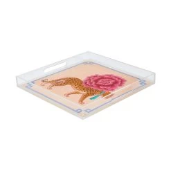 Leopard Flower Tray