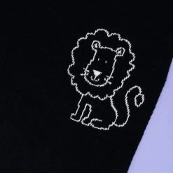 Lion Baby Throw - Black -Furniture Store Lion 20Baby 20Throw 20 20Black.03