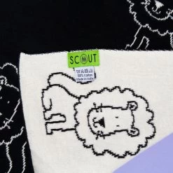 Lion Baby Throw - Black -Furniture Store Lion 20Baby 20Throw 20 20Black.04