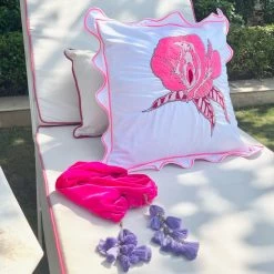 Lockley Pillow Cover - Hot Pink -Furniture Store LockleyPillowCover HotPink.06