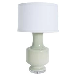 Lollie Lamp In Celadon Crackle